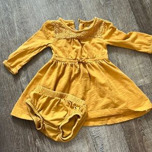 Carters Mustard Yellow Dress